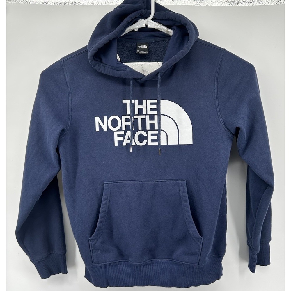 The North Face Long Sleeve Hoodie Sweatshirt Blue Men's Size Medium